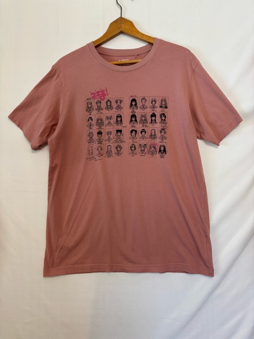UNIQLO Pink 60th Anniversary Anime T-Shirt Size Medium
